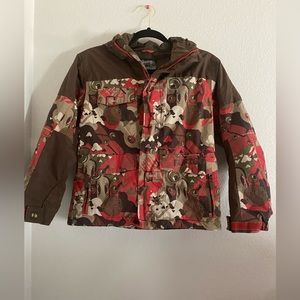 Burton The Apollo Jacket Boys Kids Multi Print Snowboard Ski Jacket Size M